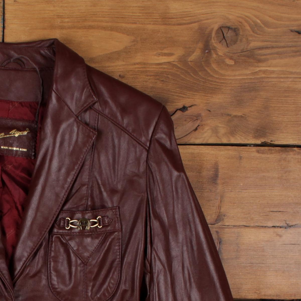 Vintage Etienne Aigner Leather Jacket S 80s Blazer Brown Womens - Etsy