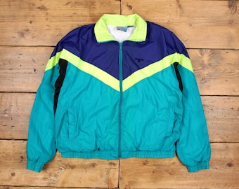 Vintage Size XL Shelljacket Sport Jacket Windbreaker Hoodie 80s