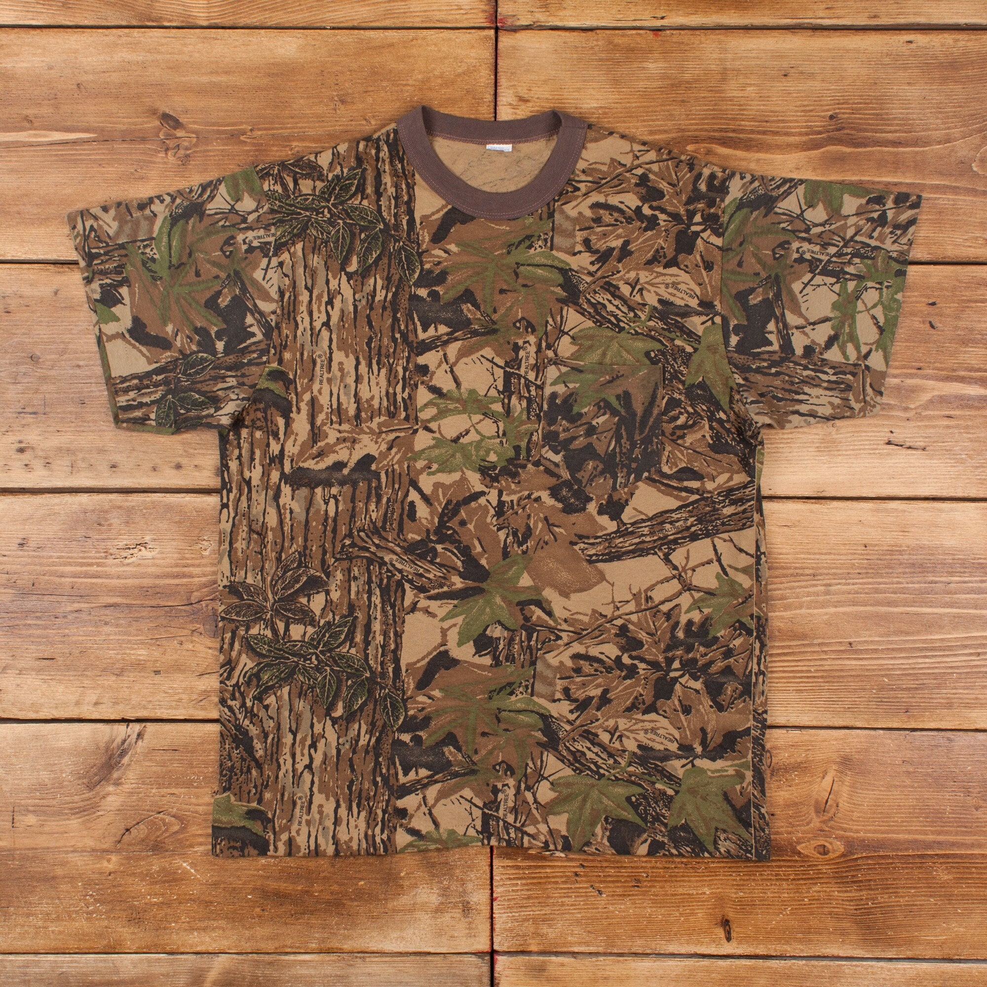 Vintage Single Stitch Camouflage T Shirt L 90s Realtree Camo - Etsy