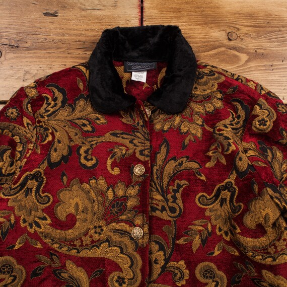 Vintage Carol Anderson Tapestry Jacket S 90s Baro… - image 4