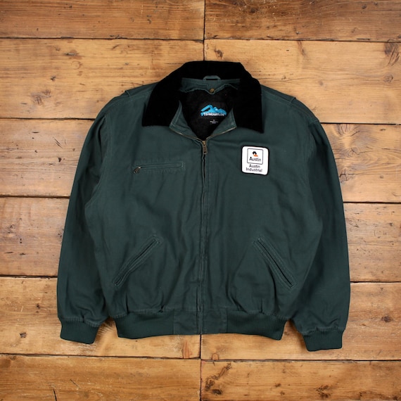 vintage 90s カシミヤウール ハリントンジャケット ダークグリーンXL vintage 90s カシミヤウール ハリントンジャケット ダークグリーンXL