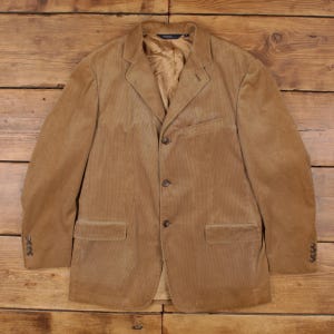 Vintage Polo Ralph Lauren Blazer Jacket L Suit Corduroy Cord Corduroy Brown