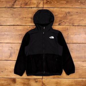 Vintage The North Face Outdoor Jacket XS Fleece Hooded Fleece Black Womens
