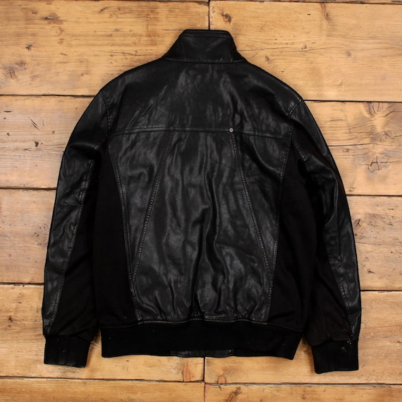 Vintage Guess Leather Jacket M Black - Etsy Canada