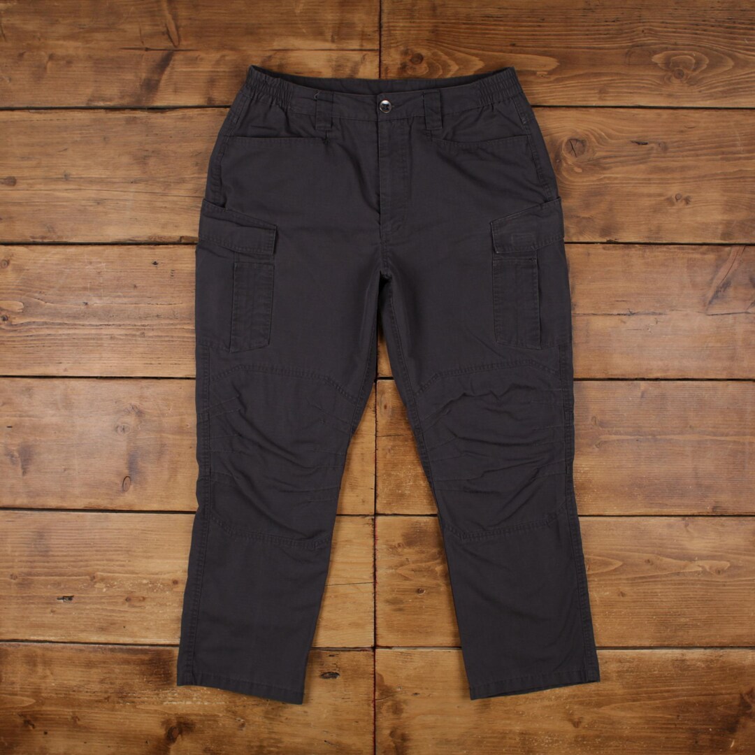 Vintage Free Soldier Rip Stop Pants Trousers 34x30 Cargo Mens Straight ...