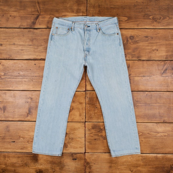 Buy Vintage Levis 501 Jeans 36 X 28 Light Wash Straight Blue Red Tab Denim Online in India Etsy