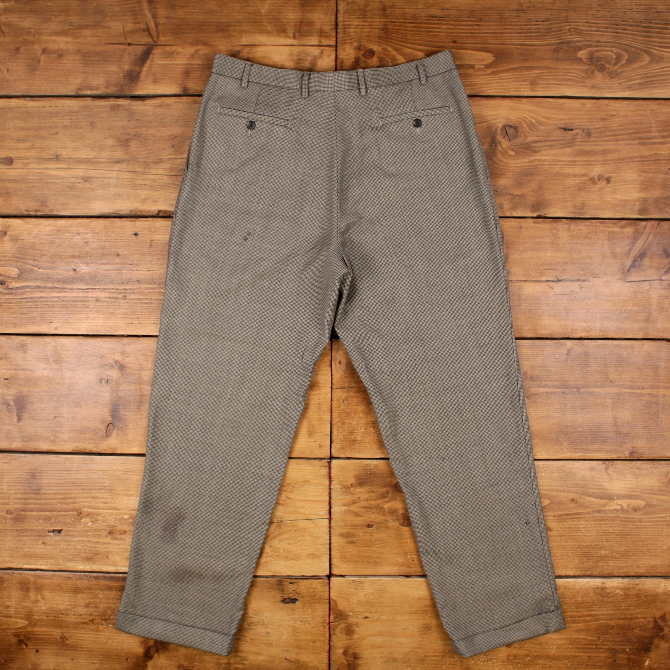 Vintage Ralph Lauren Suit Pants Trousers 36x31 Houndstooth Womens