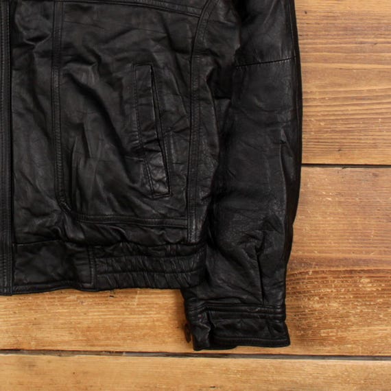 ヴィンテージ ヒル＆アーチャー レザージャケット L ボンバー ブラック