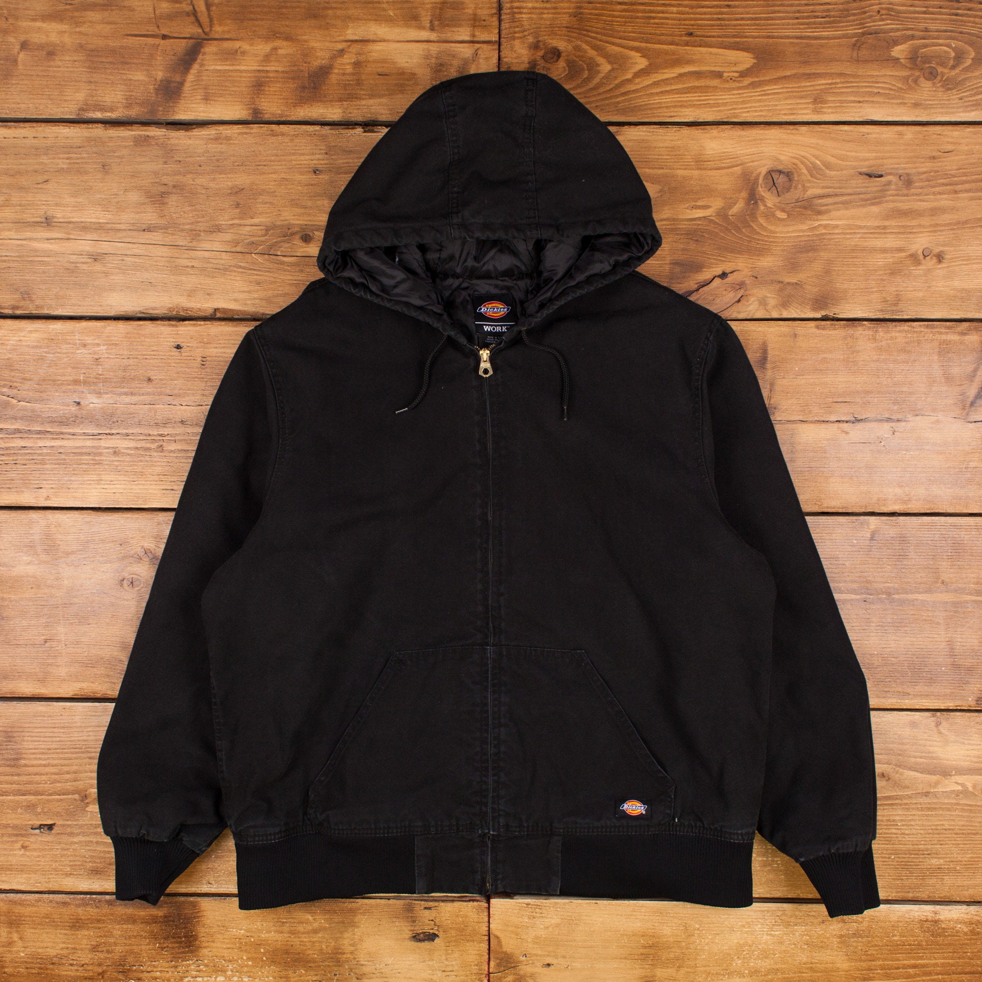 Vintage Dickies Workwear Jacket XL Active Canvas Black Zip Vintage Dickies Workwear Jacket XL Active Canvas Black Zip