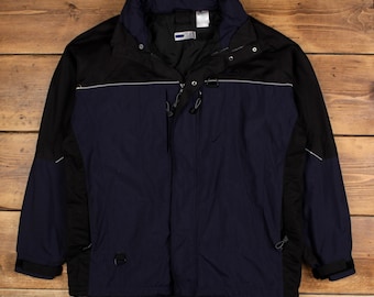 Vintage Fila Windbreaker Jacket XL Blue