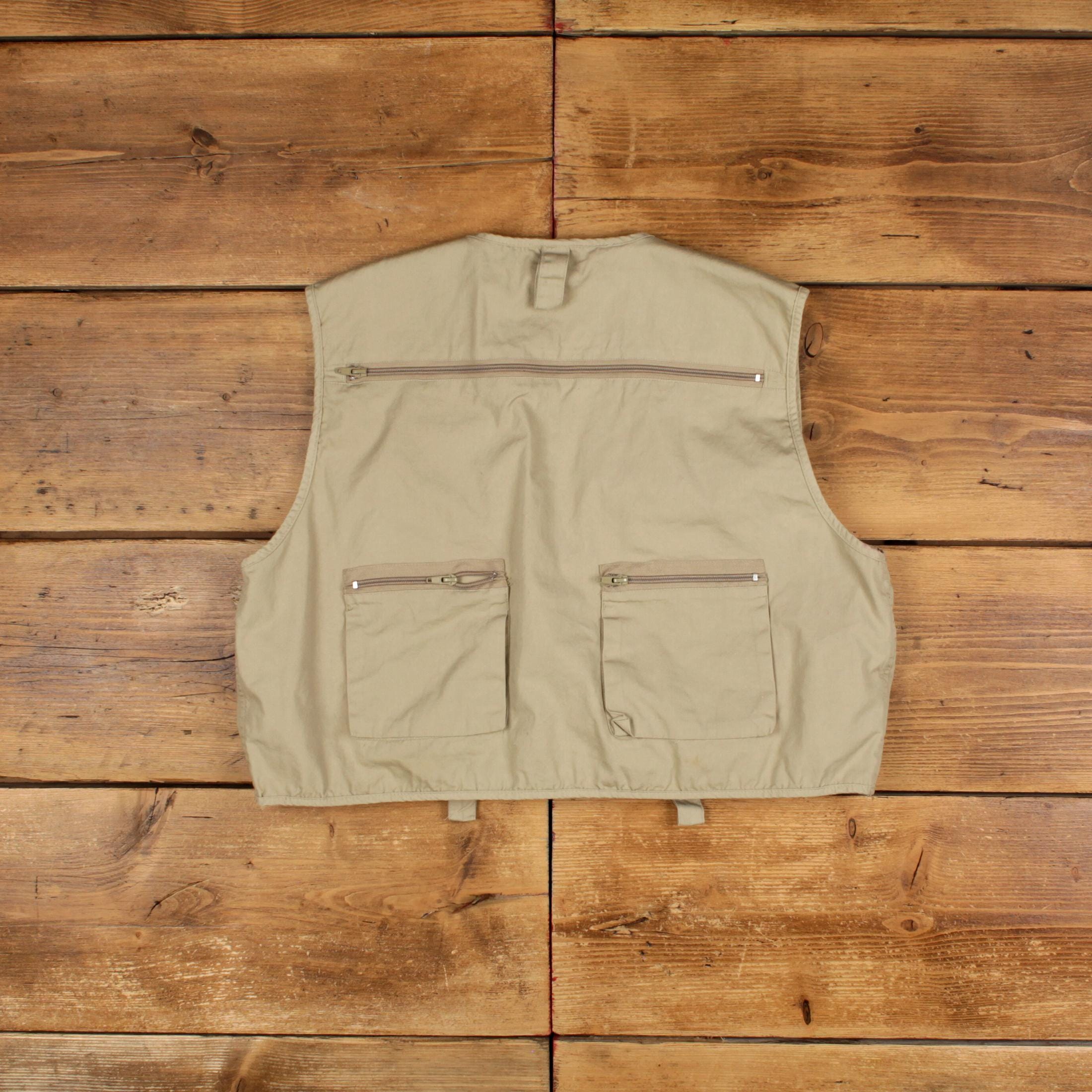 Gilet Homme Crystal River Beige Taille L - Léger Avec Poches, Style Militaire, Pour Voyage