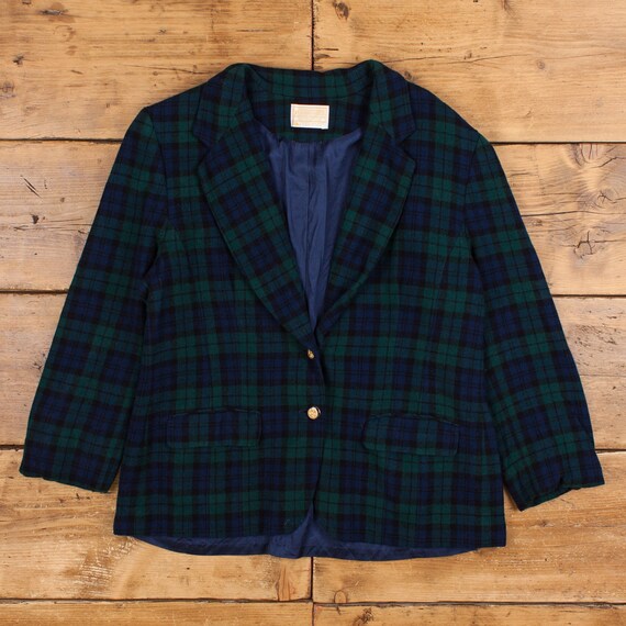 80s PENDLETON USA製　ウールジャケット Vintage Pendleton Wool Jacket M 80s Blazer Black Watch USA