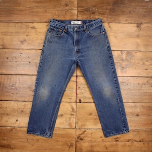 Vintage Levis 505 Jeans 36 x 29 Stonewash Straight Blue Red Tab Denim