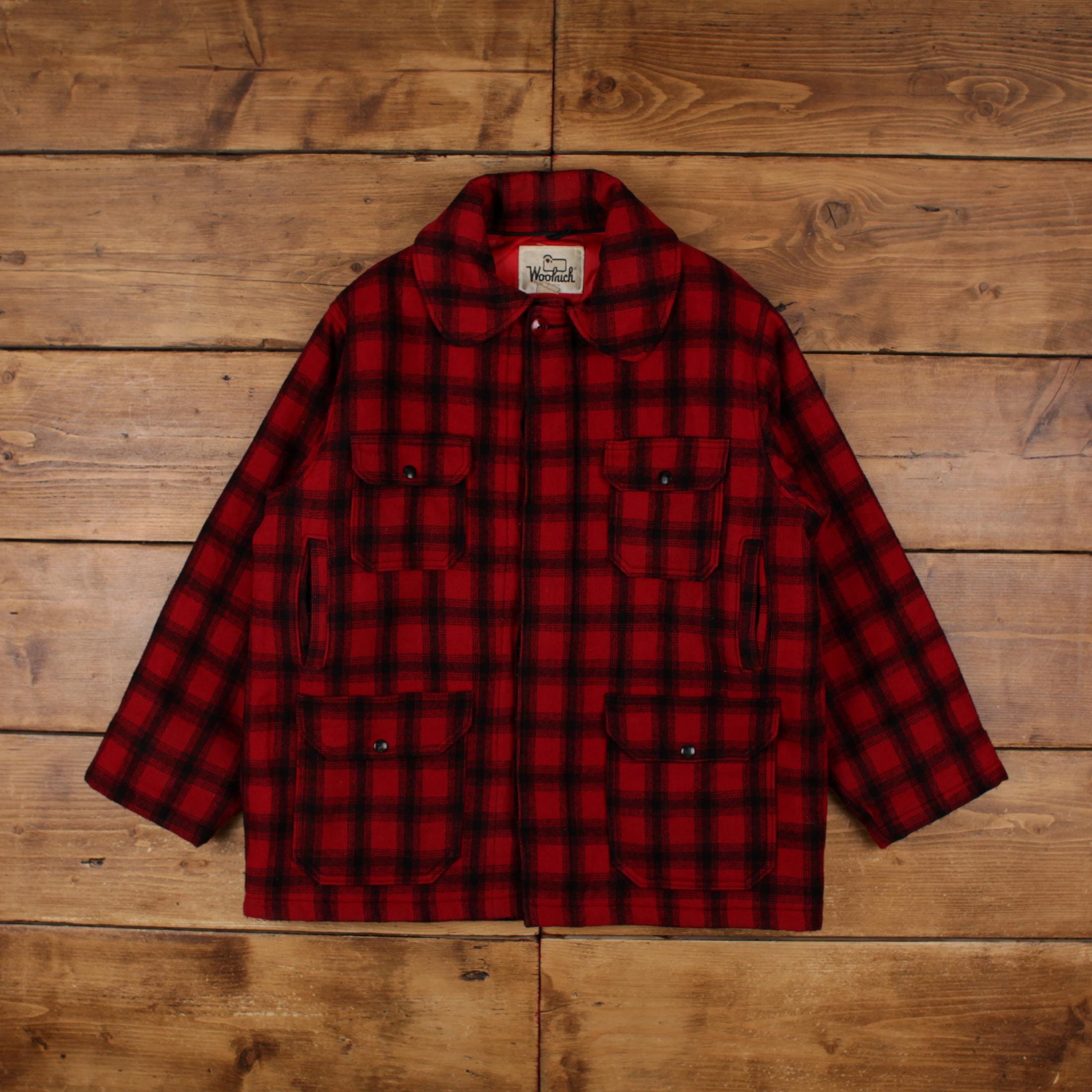 Vintage Woolrich laine veste XL 80s Mackinaw Buffalo USA fait à