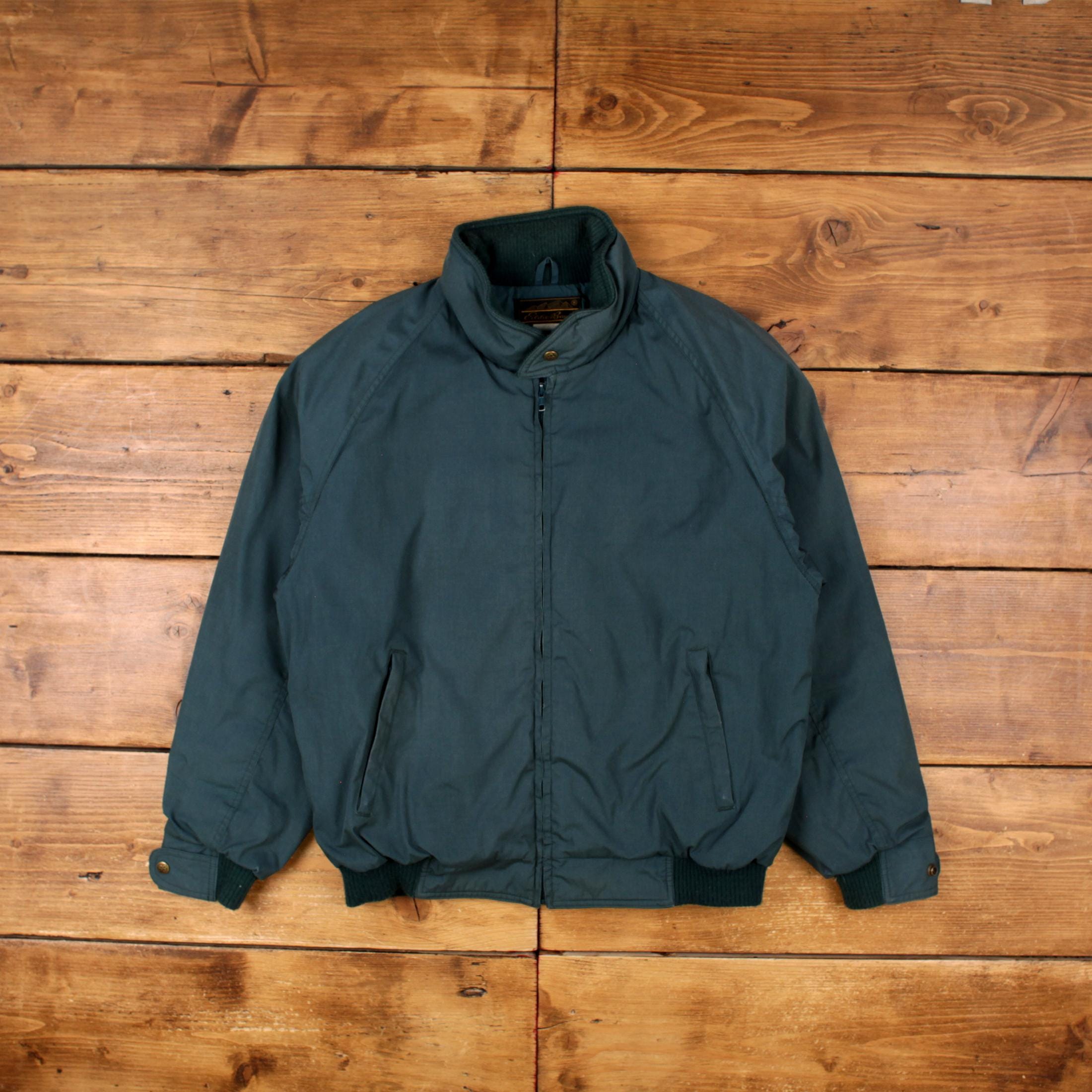 【国内配送】 Bauer Eddie Vintage Bomber Etsy - Green Made USA 90s L Jacket ジャケット・アウター