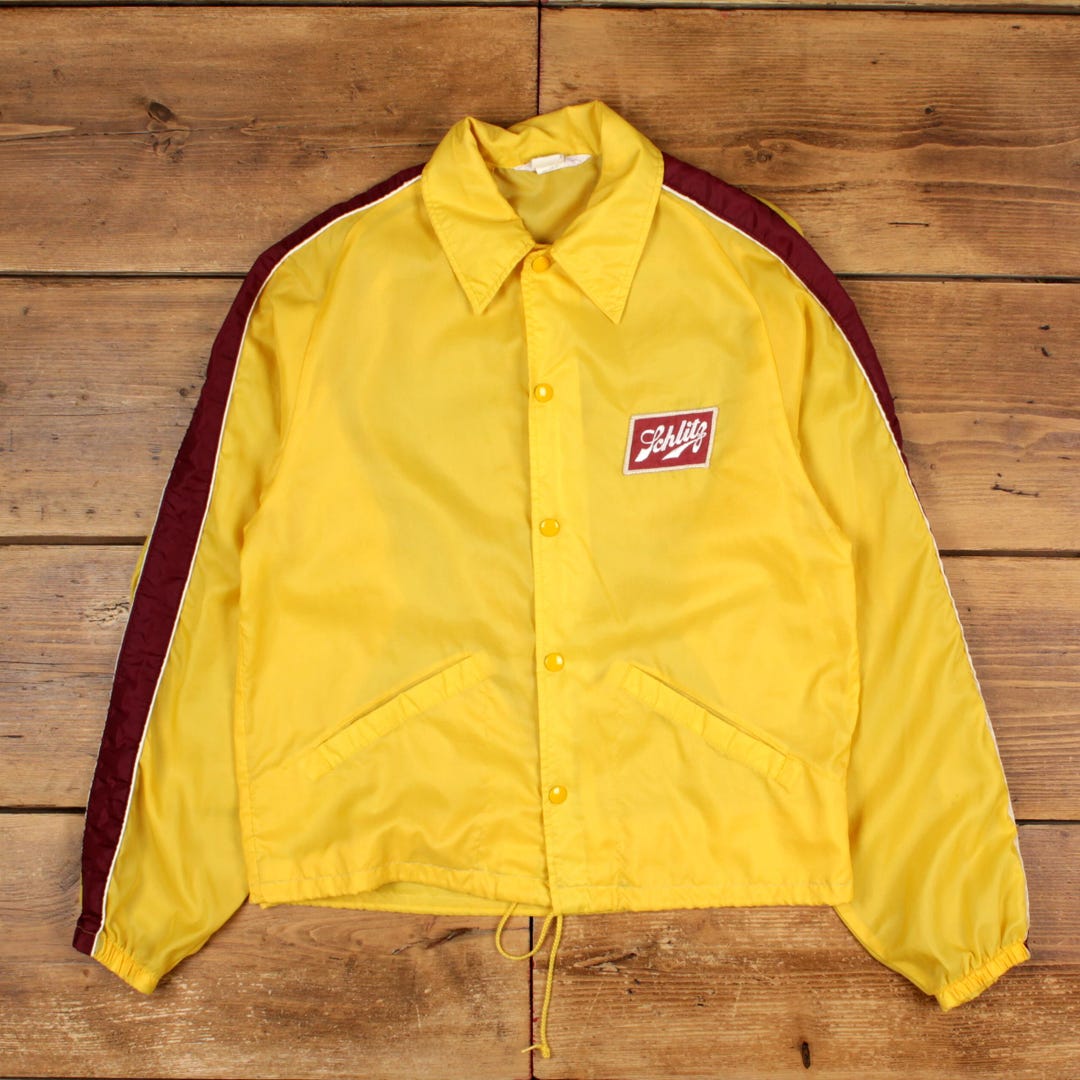 Vintage Swingster Coach Jacket S 80s USA Made Yellow - Etsy