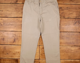Pantalones chinos vintage Polo Ralph Lauren, talla 38 x 32, estilo años 90, unisex.