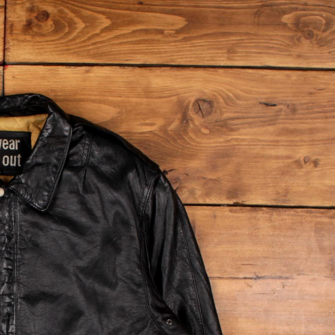 Vintage U2 Wear Me Out Leather Jacket L 90s Bomber Black - Etsy Canada