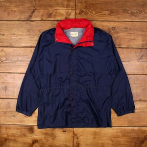Vintage St John&#39;s Bay Windbreaker Jacket 2XL 90s Blue Womens