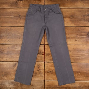 Vintage Lee Jeans Pants Trousers 29x30 90s Unisex Straight Grey Cotton