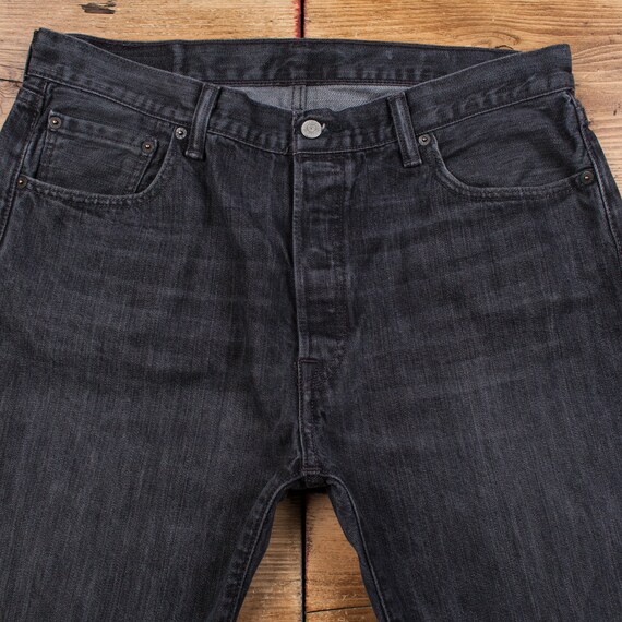 Vintage Levis 501 Jeans 36 x 30 Dark Wash Straigh… - image 3