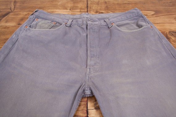 Vintage Levis 501 Jeans 36 X 30 90s Grey Straight Leg Denim | Etsy Australia