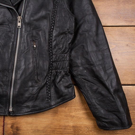 Vintage X Element Leather Jacket L Biker Motorcyc… - image 6