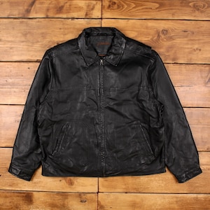 St Johns Bay Leather Jacket - Etsy