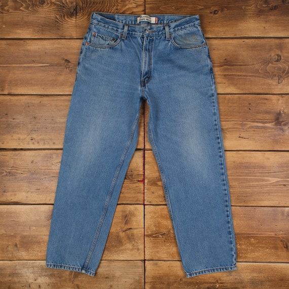 Vintage Levis Jeans 34 x 30 Stonewash Straight Blue Womens Red Tab Denim