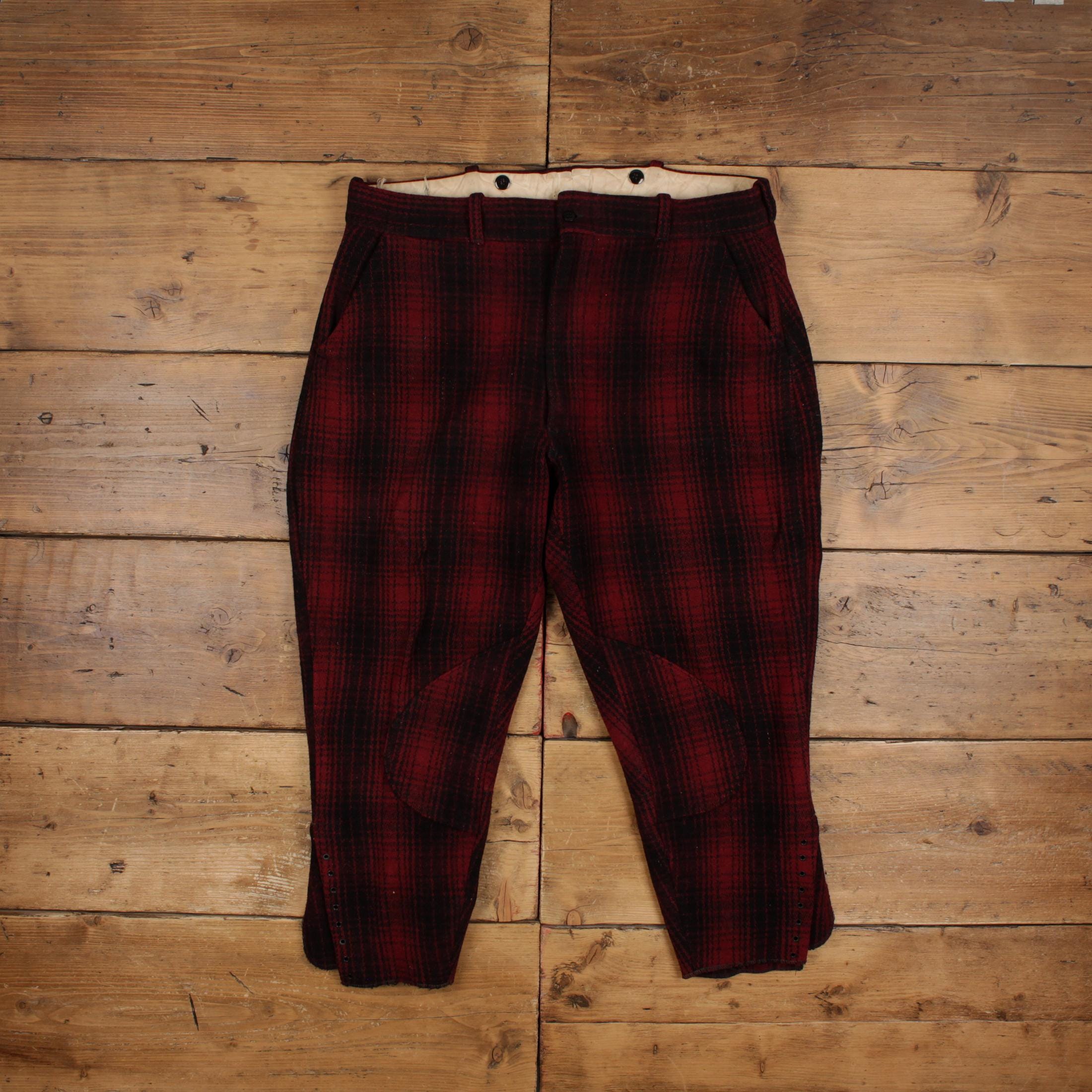 Vintage Wool Pants Trousers 38x26 70s Talon Zipper Buffallo
