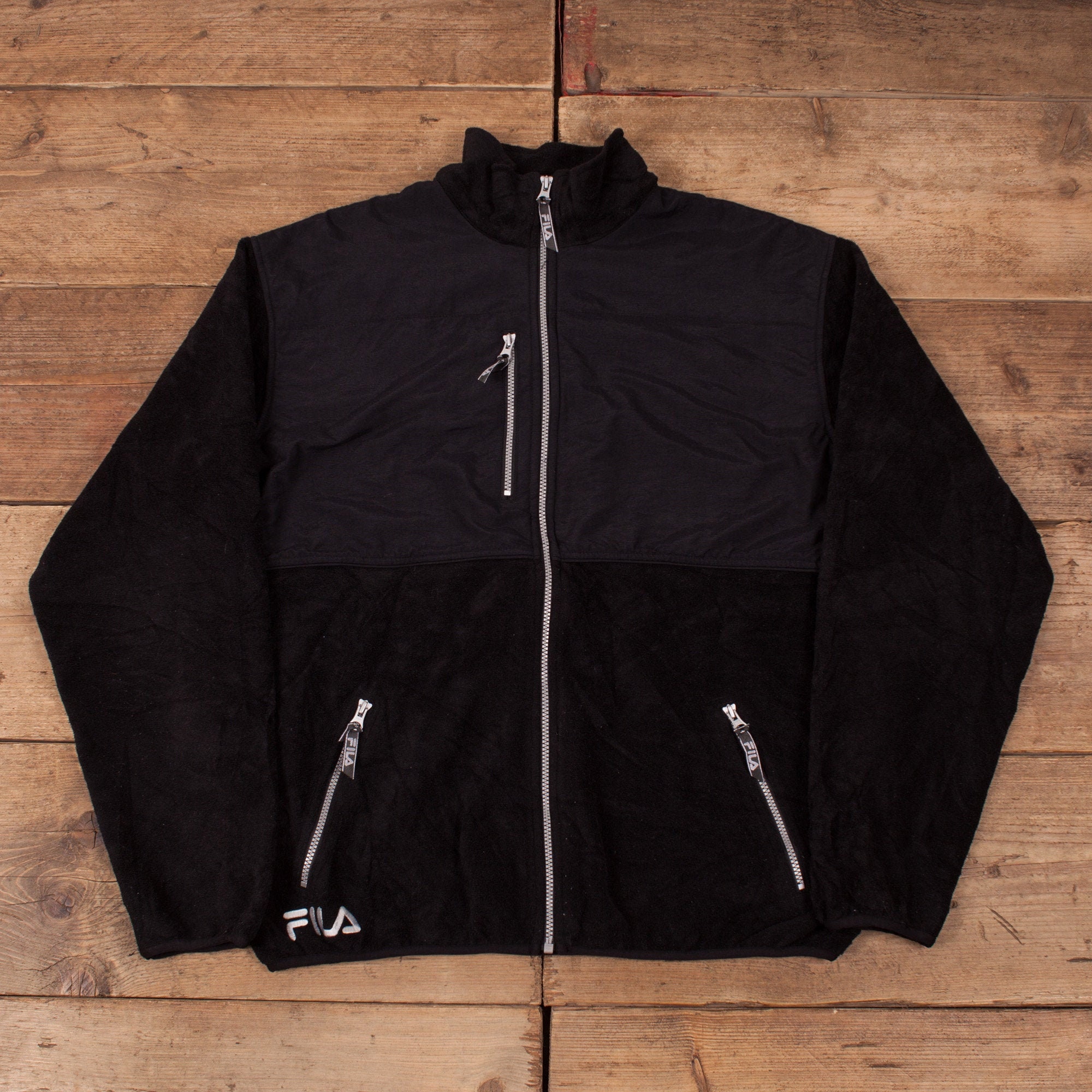 Buy Mens Vintage Fila 90s Black 