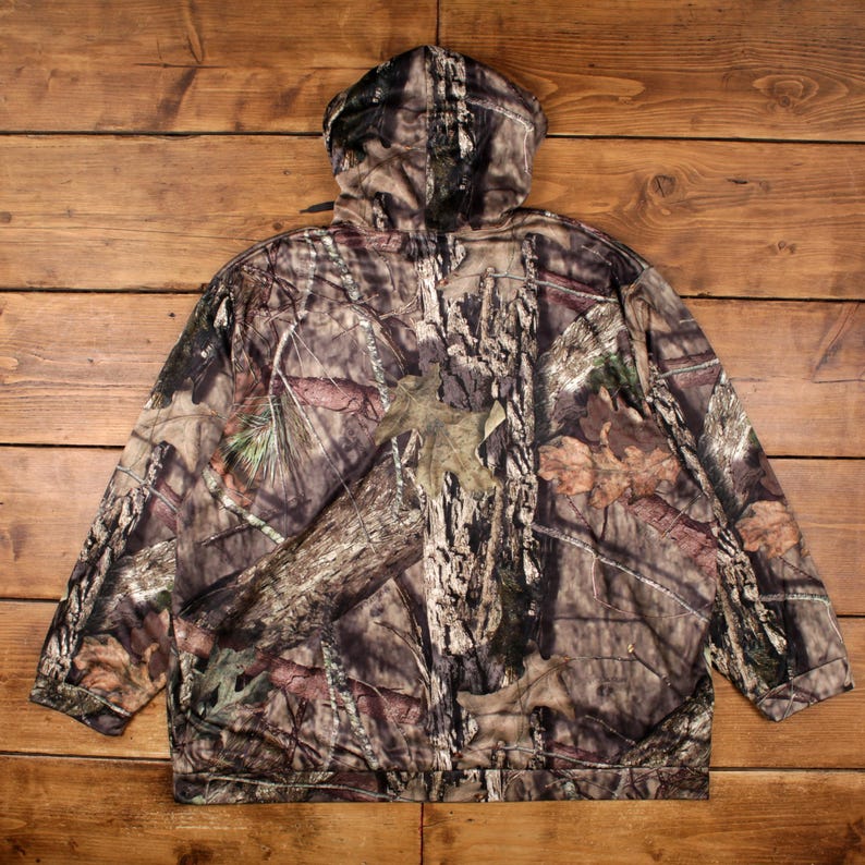 Mossy Oak Hoodie Sweatshirt 3XL Mens Camouflage Outdoor Hunting Brown image 2