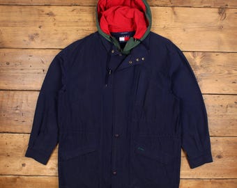 Giacca a vento vintage Tommy Hilfiger M blu