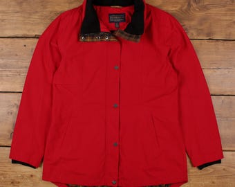 Vintage Pendleton Outdoor Jacke M Parka Rot Damen