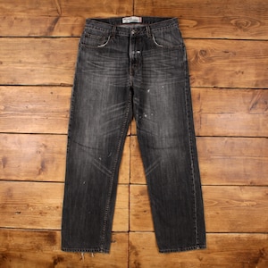 Vintage Levis 559 Jeans 33 x 32 Dark Wash Straight Grey Red Tab Denim