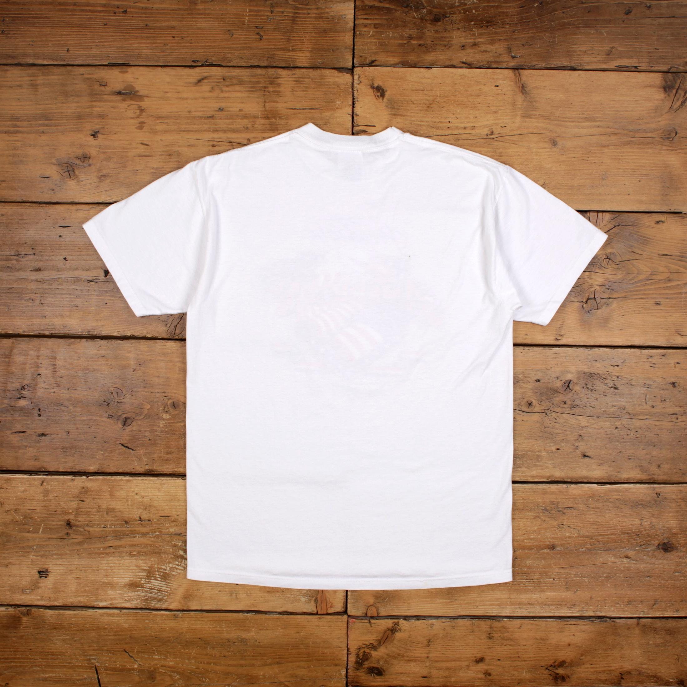 Vintage Jerzees Graphic T Shirt L 90s USA Made American USA Flag