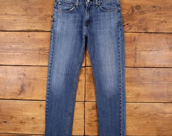 Vintage Levis 511 Jeans 32 x 29 Medium Wash Straight Blue Red Tab Denim