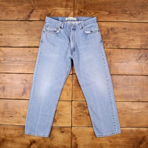 Vintage Levis 505 Jeans 34 x 29 Stonewash Straight Blue Red Tab Denim