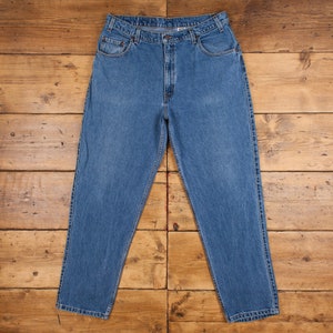 Vintage Levis 545 Jeans 38 X 32 USA Made 90s Dark Wash Straight