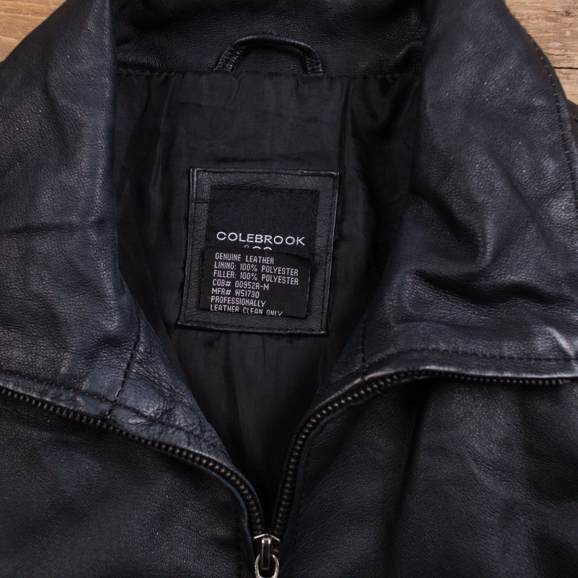Vintage Colebrook & Co Leather Jacket L 90s Belted Black Womens Zip - Etsy