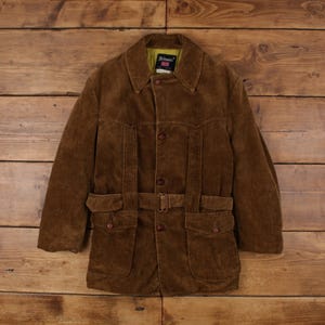 Vintage Britannia Outdoor Jacke M 80er Jahre Cord Braun