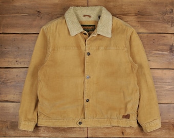 Vintage Timberland Outdoor Jacket L Cord Corduroy Beige