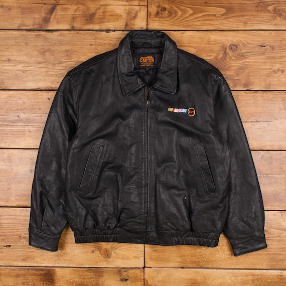 Vintage Canyon Outback Leather Jacket XL NASCAR R… - image 1