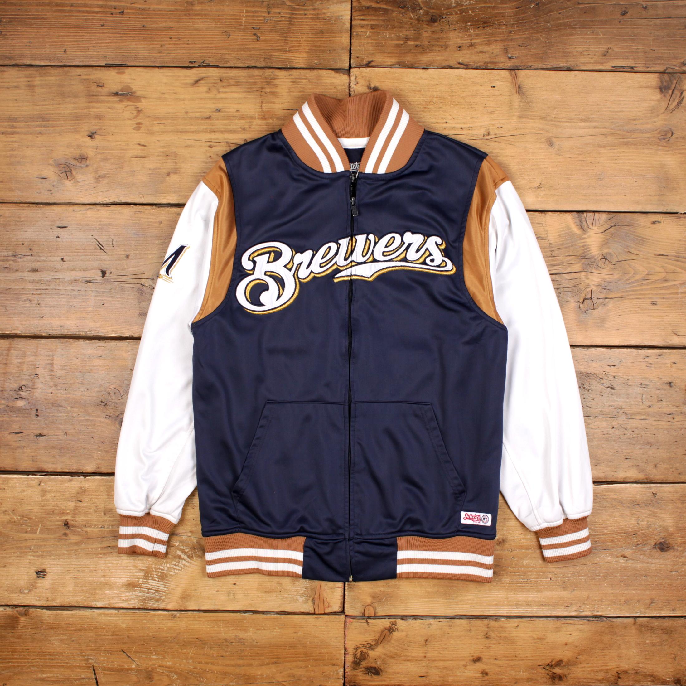 MLB 古着　Milwaukee Brewers プルオーバージャケット Majestic Milwaukee Brewers MLB Jackets for sale | eBay
