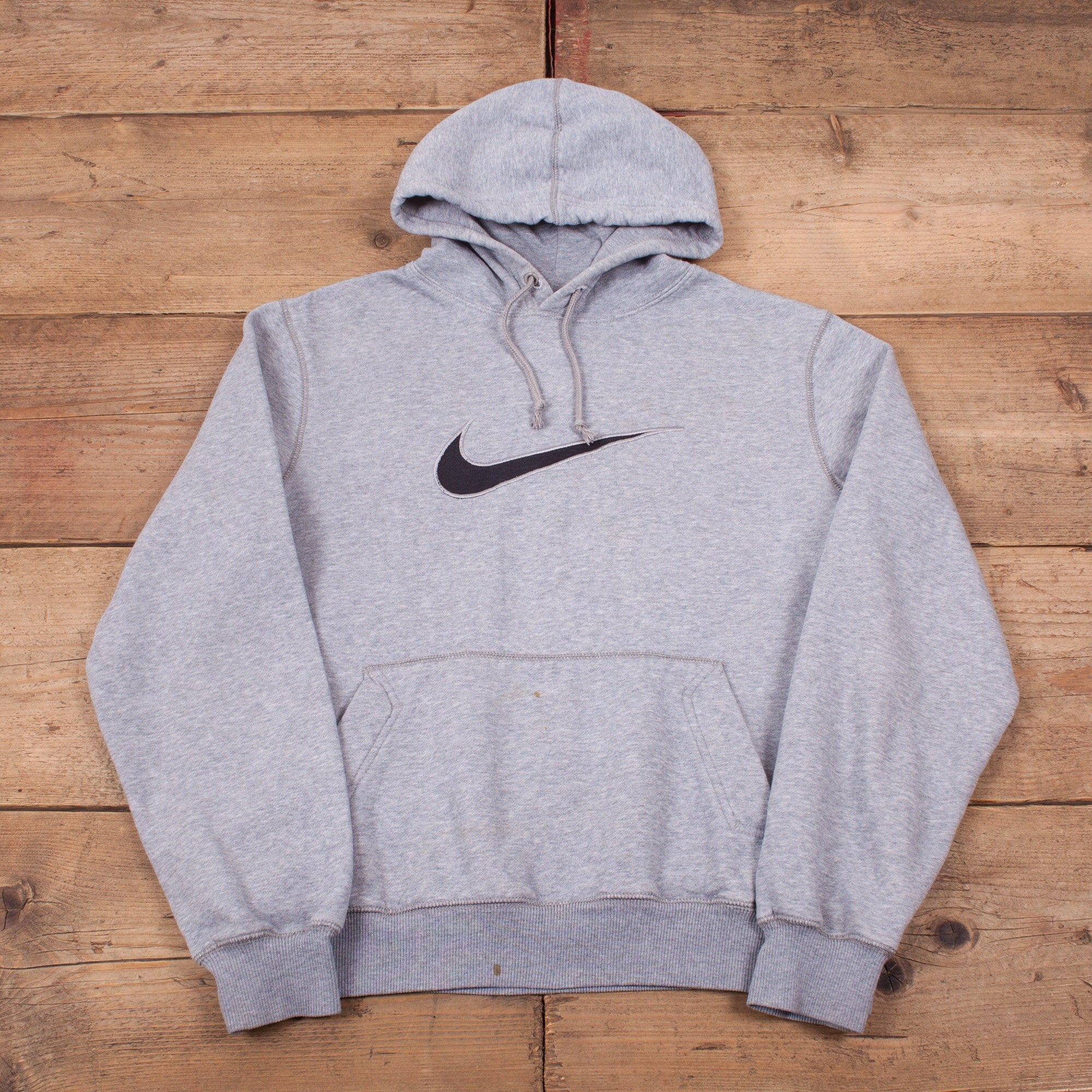 Vintage Nike Centre Swoosh Hoodie M Grey Big Logo Sweatshirt - Etsy
