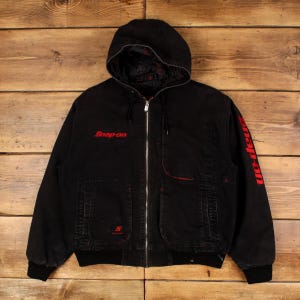 Vintage Snap On Workwear Jacket L Snap On Black
