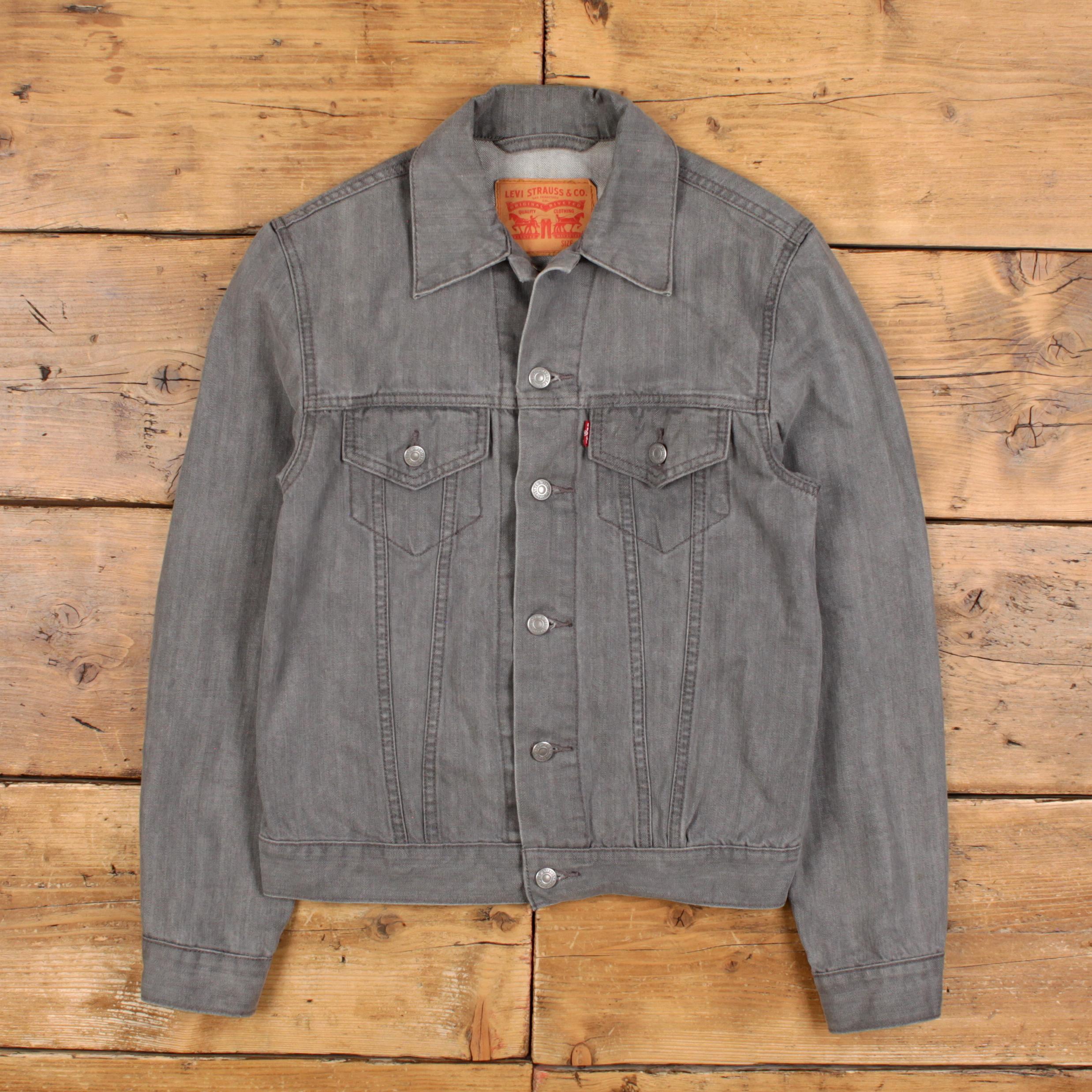 ヴィンテージ リーバイス デニムジャケット S トラッカーグレー - Etsy
