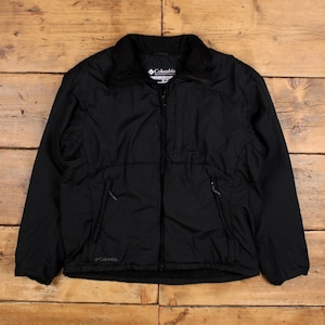 Vintage Columbia Outdoor Jacket L Windbreaker Fleece Lined Black