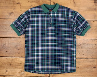 Vintage Polo Shirt T Shirt XL 90s Dockers Stripe Multicoloured Tee 