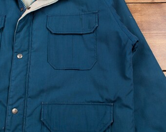 WOOLRICH ウールジップジャケット　80年代 MADE in USA Vintage Woolrich Wool Charcoal Grey Bomber Jacket Men's Size